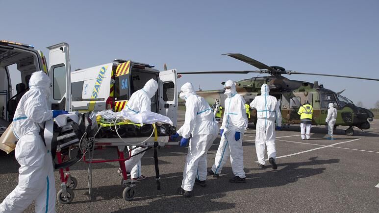 انتقال بیماران کرونایی فرانسه به بیمارستان‌های آلمان و سوئیس